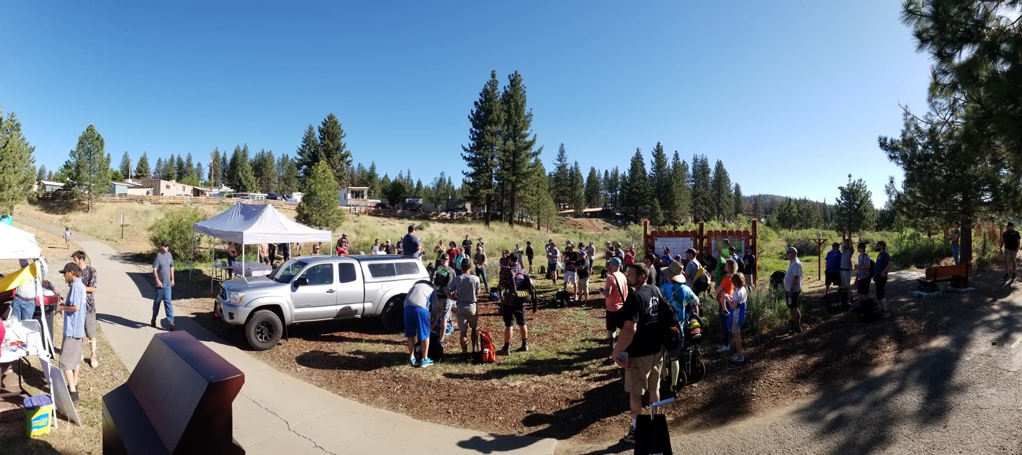 Grand Opening tournament at the Portola Riverwalk Disc Golf Course