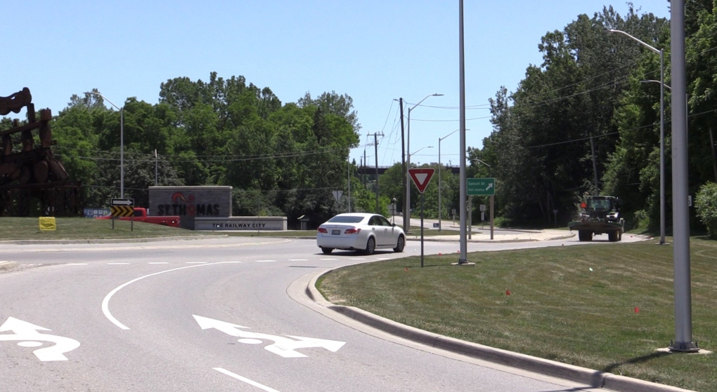 Road work which connects St. Thomas and Port Stanley to last until November