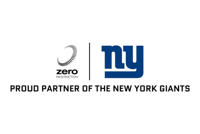 ZERO RESTRICTION ANNOUNCES PARTNERSHIP WITH THE NEW YORK GIANTS