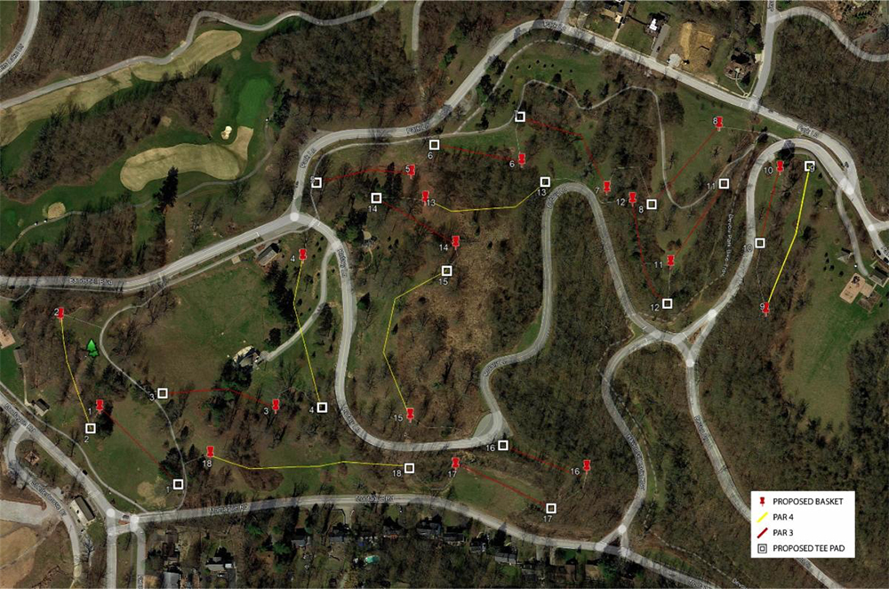 Covington’s new 18hole disc golf course in Devou Park gearing up for